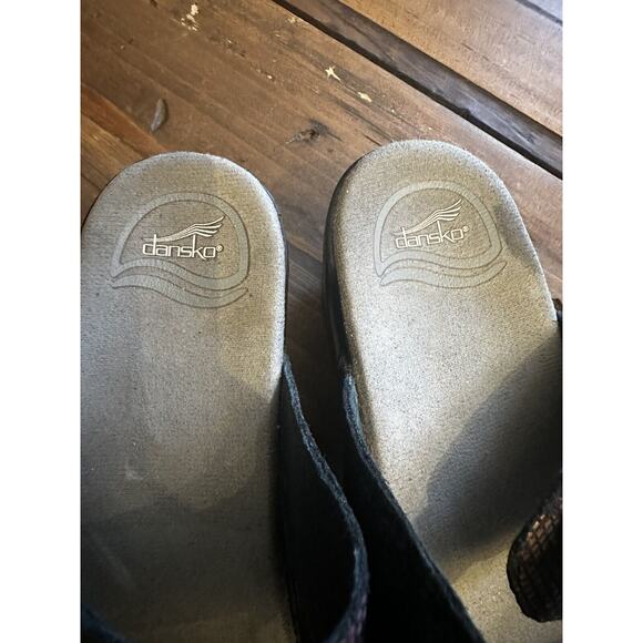 Dansko Sandals Women’s Size 37 Sophie Metallic Leather Open Toe Casual US 6.5-7 - Picture 5 of 8